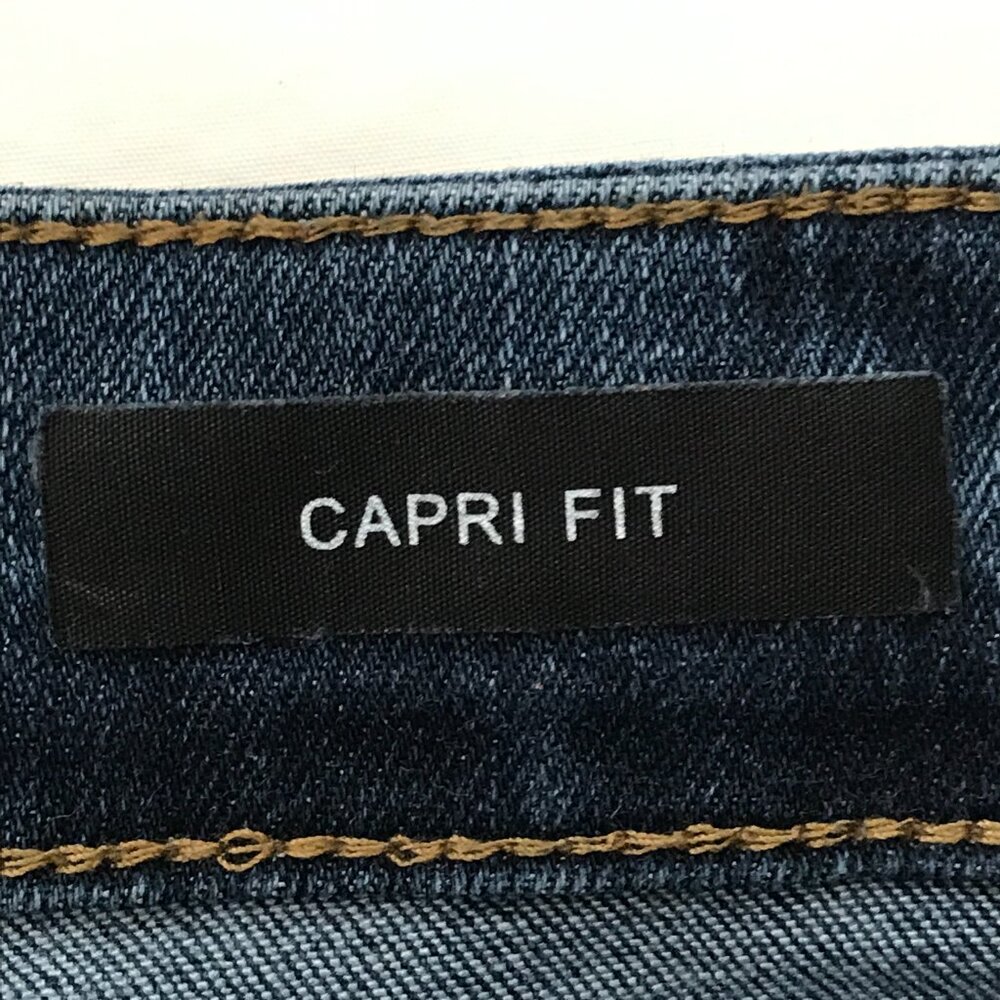 Judy Blue Capri Fit Jeans Women 28 Blue Mid Rise Dark Wash Stretch Preppy 18751 - Picture 4 of 14